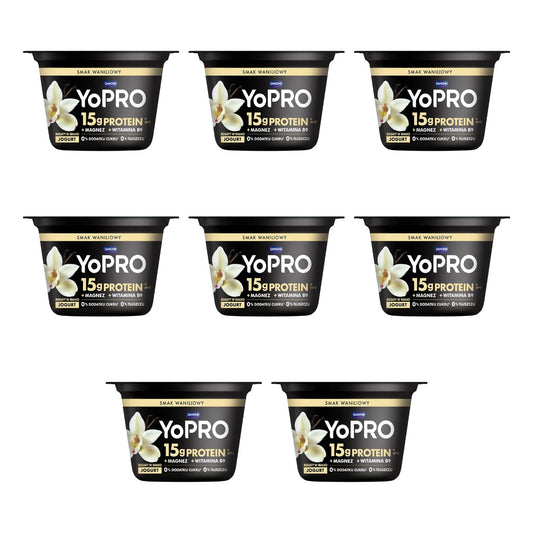 DANONE - YOPRO JOGURT WANILIA 160G Z MAGNEZEM I WIT B9