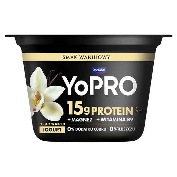 DANONE - YOPRO JOGURT WANILIA 160G Z MAGNEZEM I WIT B9