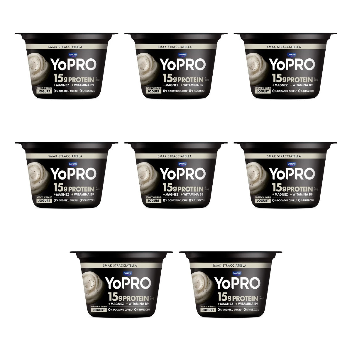 DANONE - YOPRO JOGURT STRACIATELLA 160G Z MAGNEZEM I WIT B9