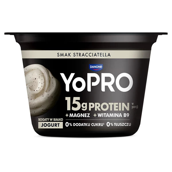 DANONE - YOPRO JOGURT STRACIATELLA 160G Z MAGNEZEM I WIT B9