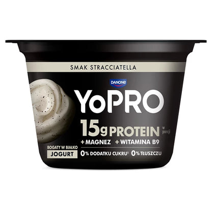 DANONE - YOPRO JOGURT STRACIATELLA 160G Z MAGNEZEM I WIT B9