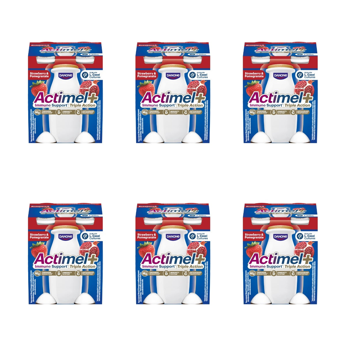 DANONE - ACTIMEL TRUSKAWKA/GRANAT TRIPLE ACTION 4X100G