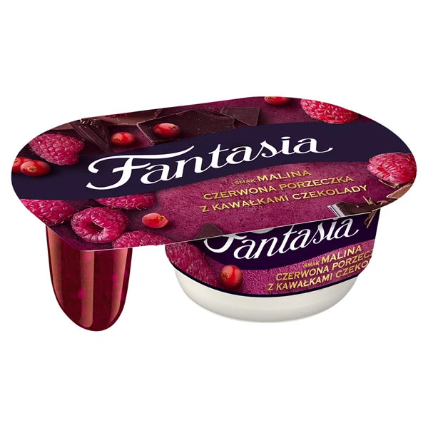 DANONE - JOGURT FANTASIA MALINA PORZECZKA Z KWAŁ CZEKOL 116G