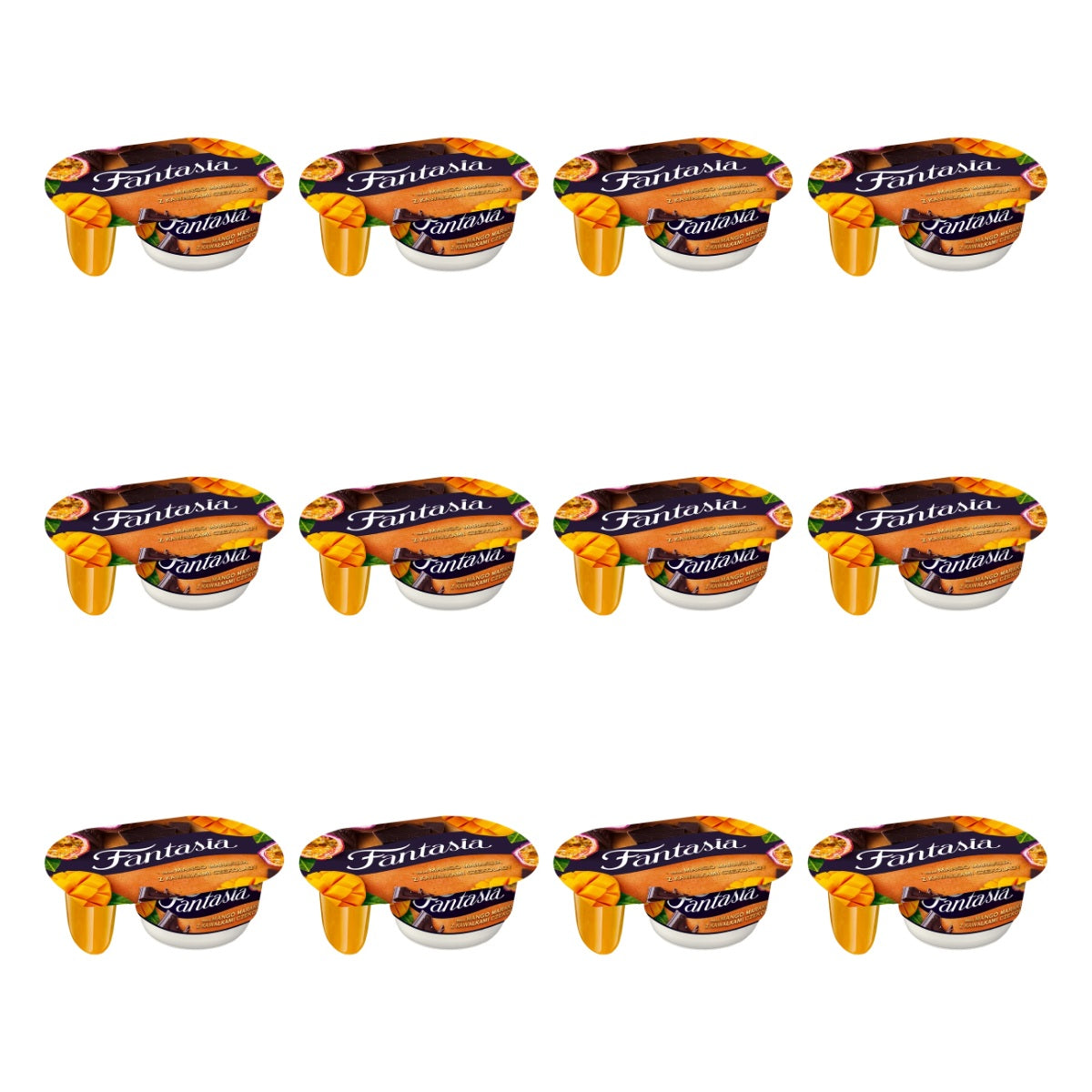 DANONE - JOGURT FANTASIA MANGO MARACUJA Z KWAŁK CZEKOL 116G