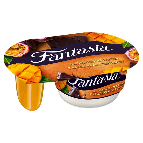 DANONE - JOGURT FANTASIA MANGO MARACUJA Z KWAŁK CZEKOL 116G
