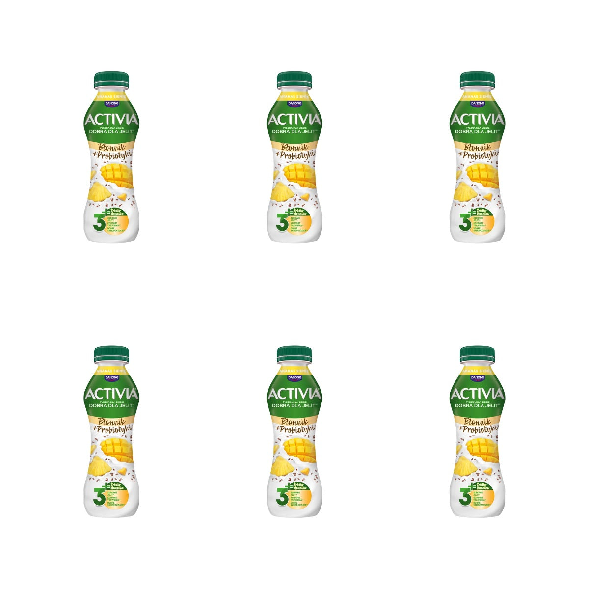 DANONE - ACTIVIA DRINK MANGO/ANANAS/ZBOŻA  270G