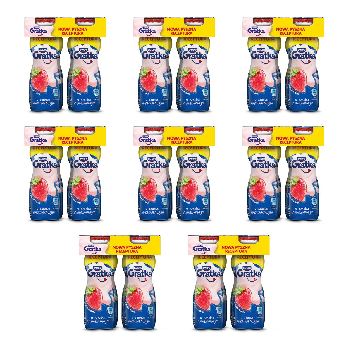 DAMONE - GRATKA JOGURT DRINK TRUSKAWKA 155G