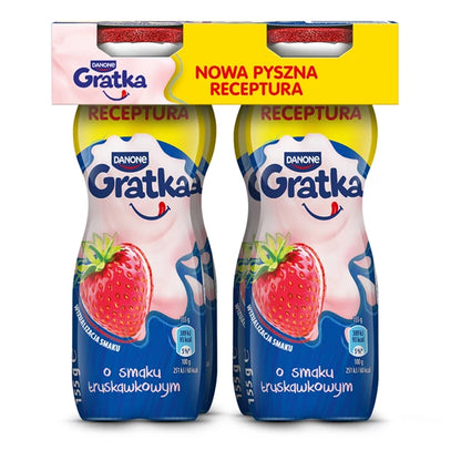 DAMONE - GRATKA JOGURT DRINK TRUSKAWKA 155G