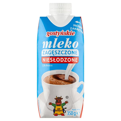 GOSTYŃ - MLEKO NIESŁODZONE 350G