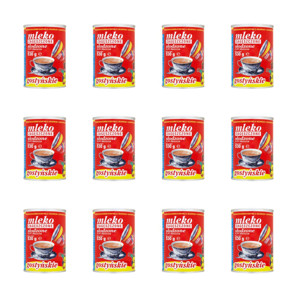 GOSTYŃ - MLEKO SŁODZONE PUSZKA 530G