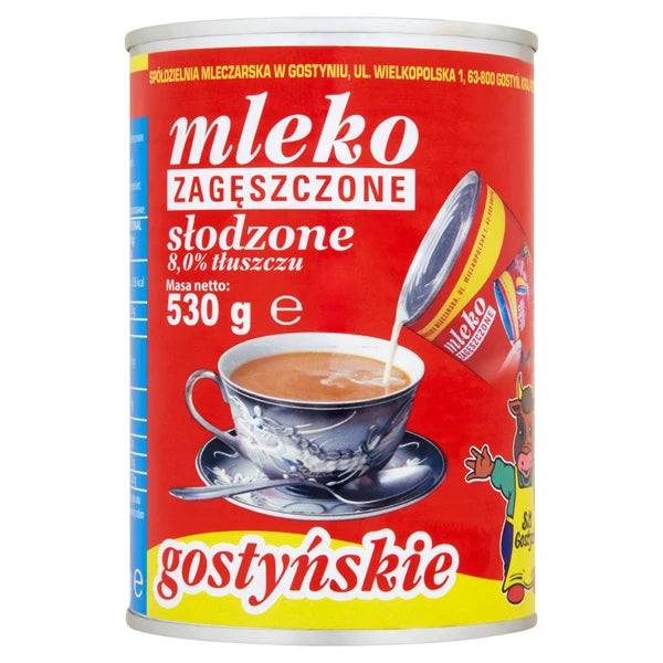 GOSTYŃ - MLEKO SŁODZONE PUSZKA 530G