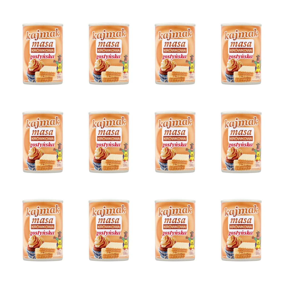GOSTYŃ - MLEKO SŁODZONE GOTOWANE KAJMAK 510G (GOTOWA MASA)