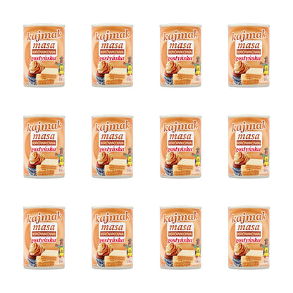 GOSTYŃ - MLEKO SŁODZONE GOTOWANE KAJMAK 510G (GOTOWA MASA)