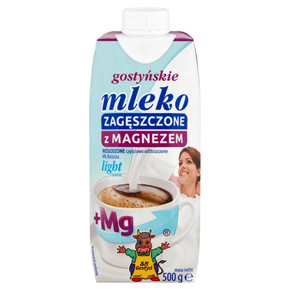 GOSTYŃ - MLEKO NIESŁODZONE MAGNEZ 500G LIGHT