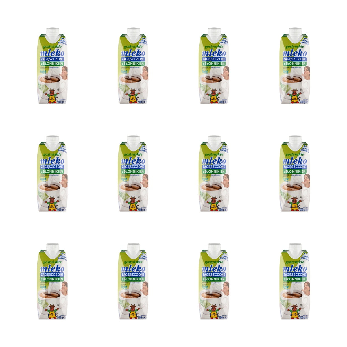 GOSTYŃ - MLEKO LIGHT Z BŁONNIKIEM 500G