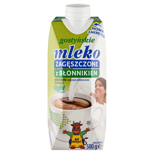 GOSTYŃ - MLEKO LIGHT Z BŁONNIKIEM 500G