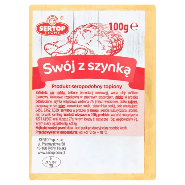 SERTOP - PRODUKT TOPIONY Z SZYNKĄ  100G
