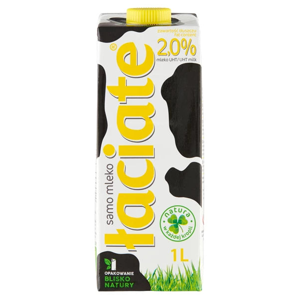 MLEKPOL - ŁACIATE MLEKO 2,0% 1L UHT