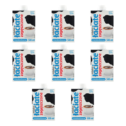 MLEKPOL - ŁACIATE MLEKO NIESŁODZONE ZAGĘSZCZONE 500ML