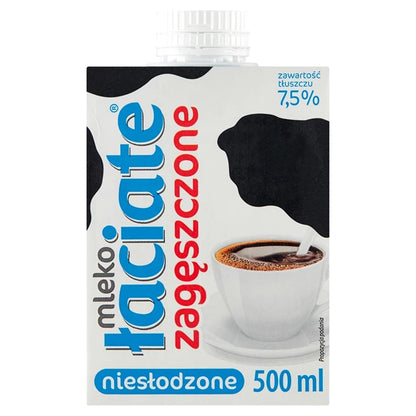 MLEKPOL - ŁACIATE MLEKO NIESŁODZONE ZAGĘSZCZONE 500ML