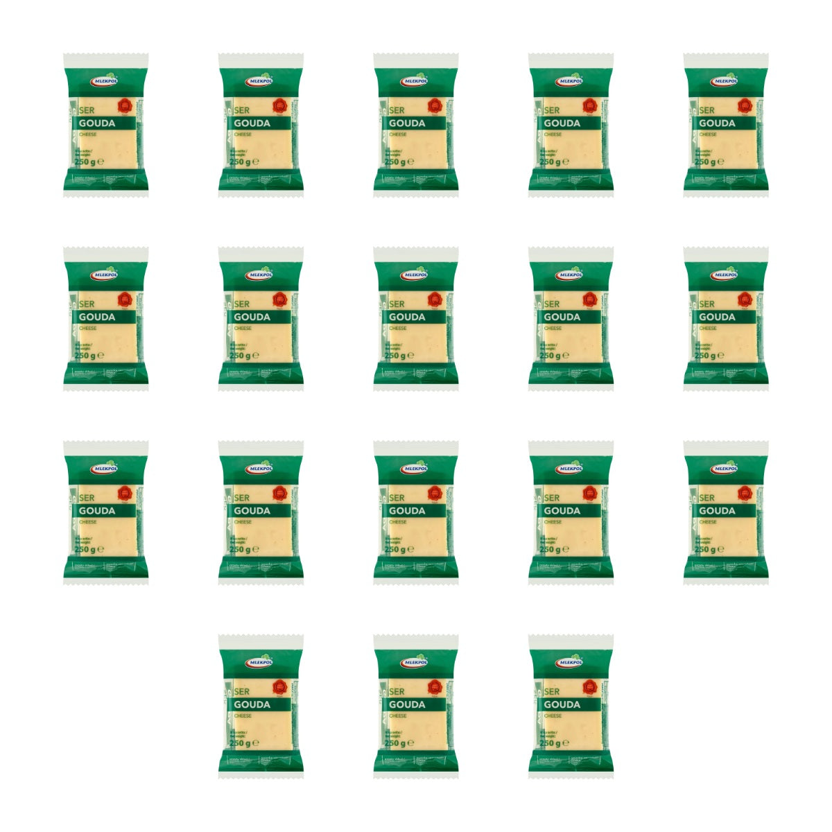 MLEKPOL - SER KOSTKA GOUDA  250G