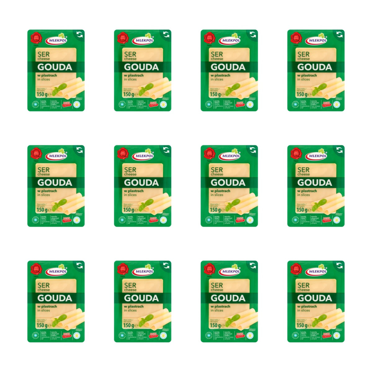 MLEKPOL - SER PLASTRY GOUDA 150G