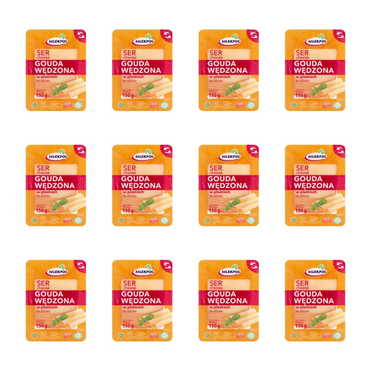 MLEKPOL - SER PLASTRY GOUDA WĘDZONA 150G