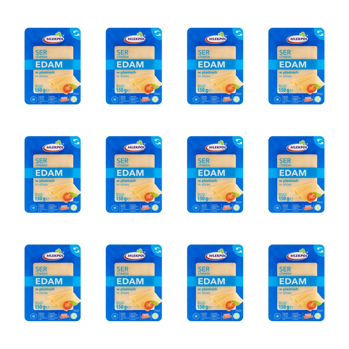 MLEKPOL - SER PLASTRY EDAMSKI 150G