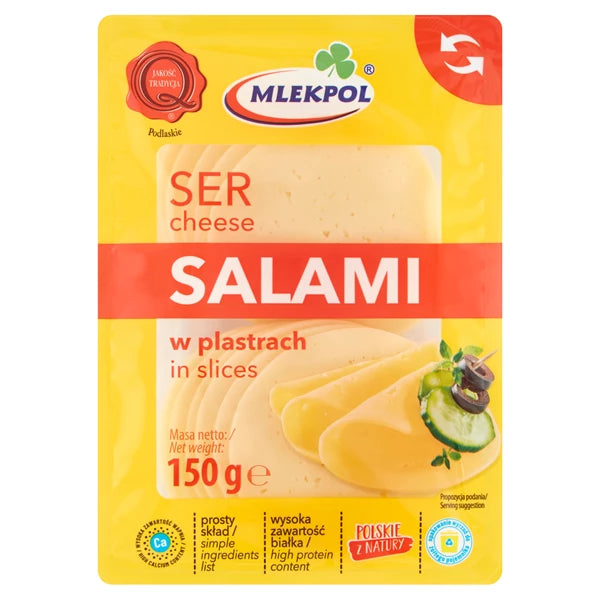 MLEKPOL - SER PLASTRY SALAMI 150G