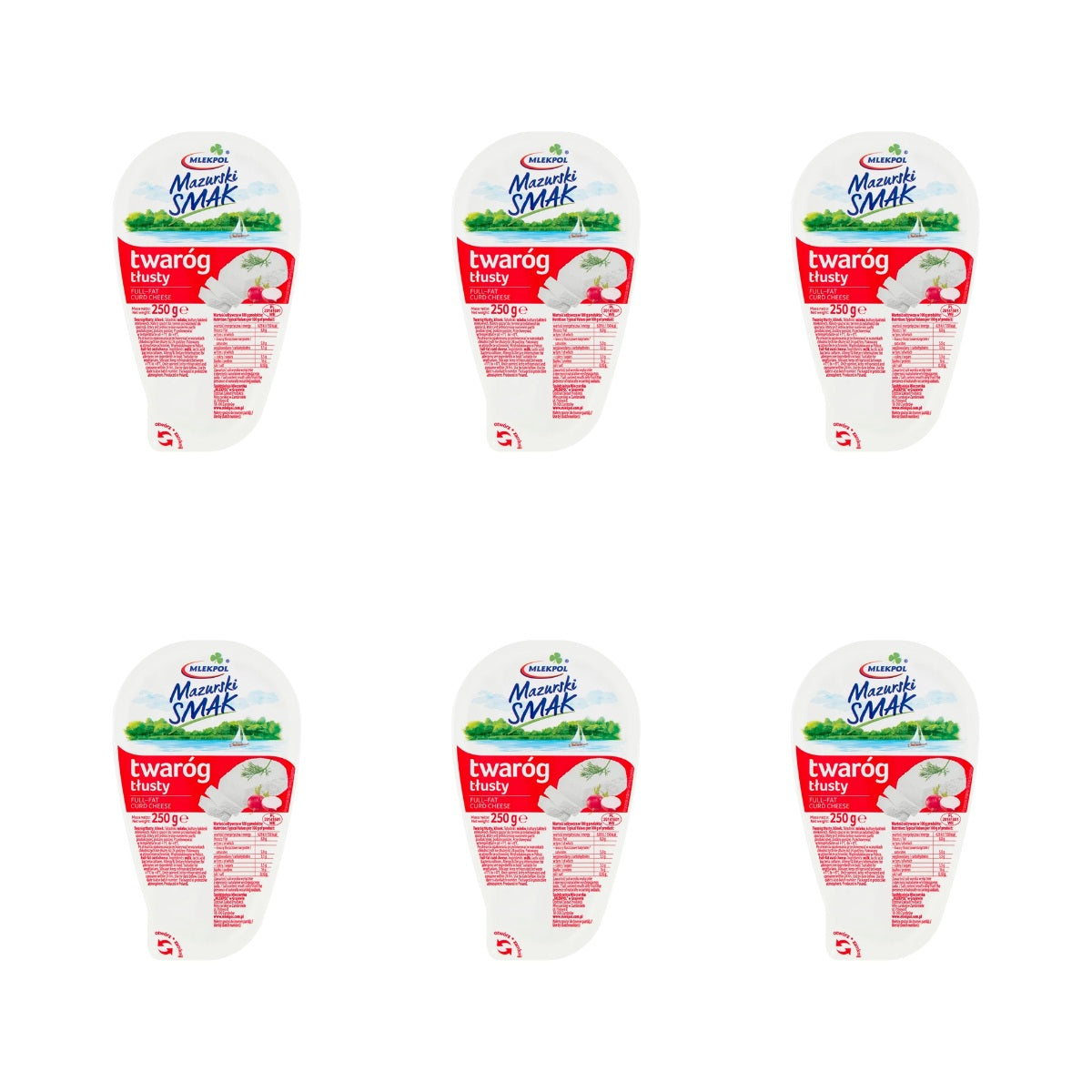 MLEKPOL - MAZURSKI SMAK TWARÓG KLINEK TŁUSTY 250G