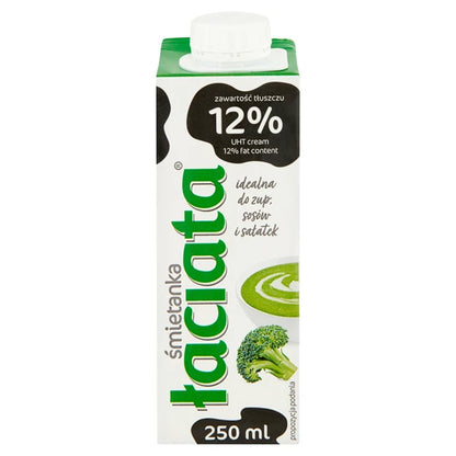 MLEKPOL - ŁACIATA ŚMIETANA 12% 250ML