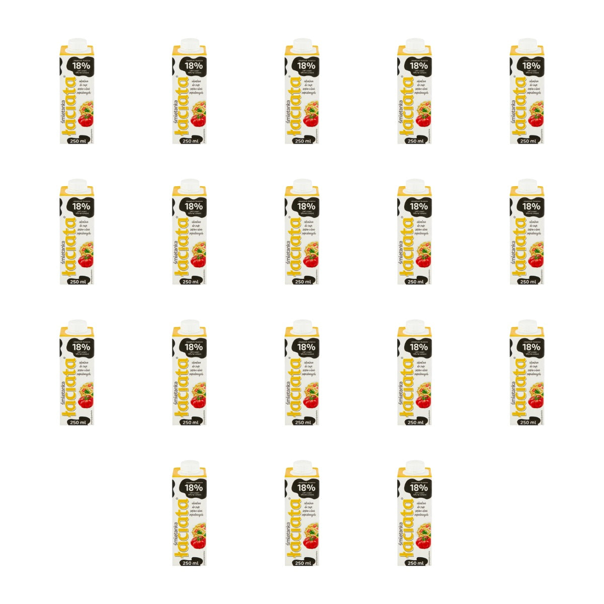 MLEKPOL - ŁACIATA ŚMIETANA 18% 250ML