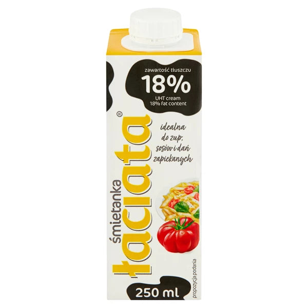 MLEKPOL - ŁACIATA ŚMIETANA 18% 250ML