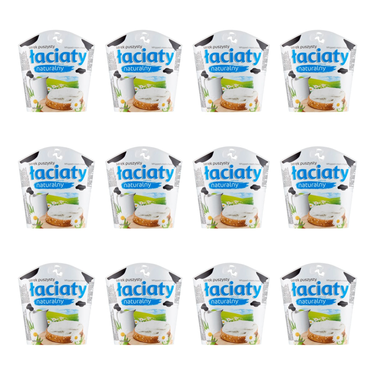 MLEKPOL - ŁACIATY SEREK PUSZYSTY NATURALNY 150G