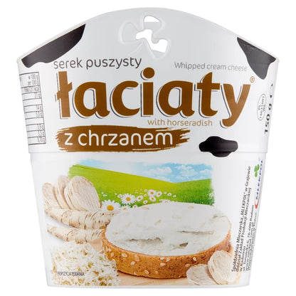 MLEKPOL - ŁACIATY SEREK PUSZYSTY CHRZAN 150G