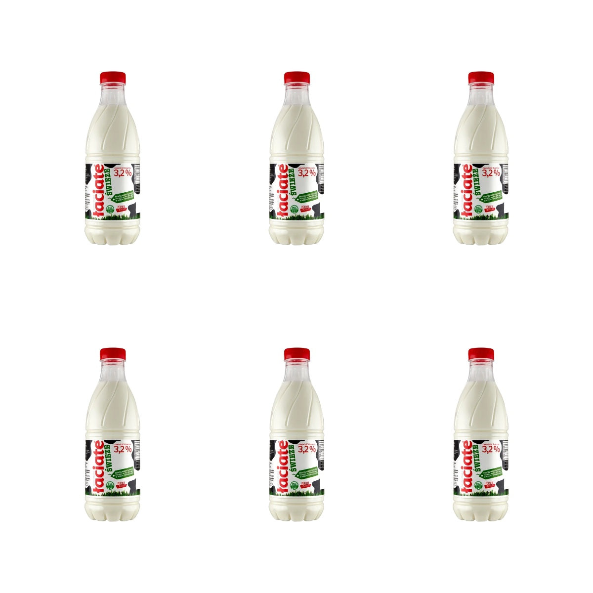 MLEKPOL - ŁACIATE MLEKO 3,2% 1L  BUTELKA