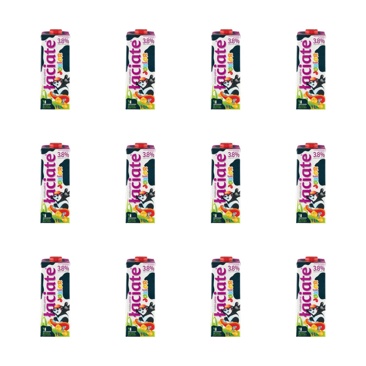 MLEKPOL - ŁACIATE MLEKO  JUNIOR 3,8% UHT 1L