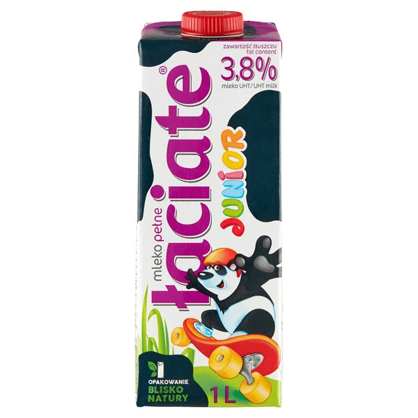 MLEKPOL - ŁACIATE MLEKO  JUNIOR 3,8% UHT 1L