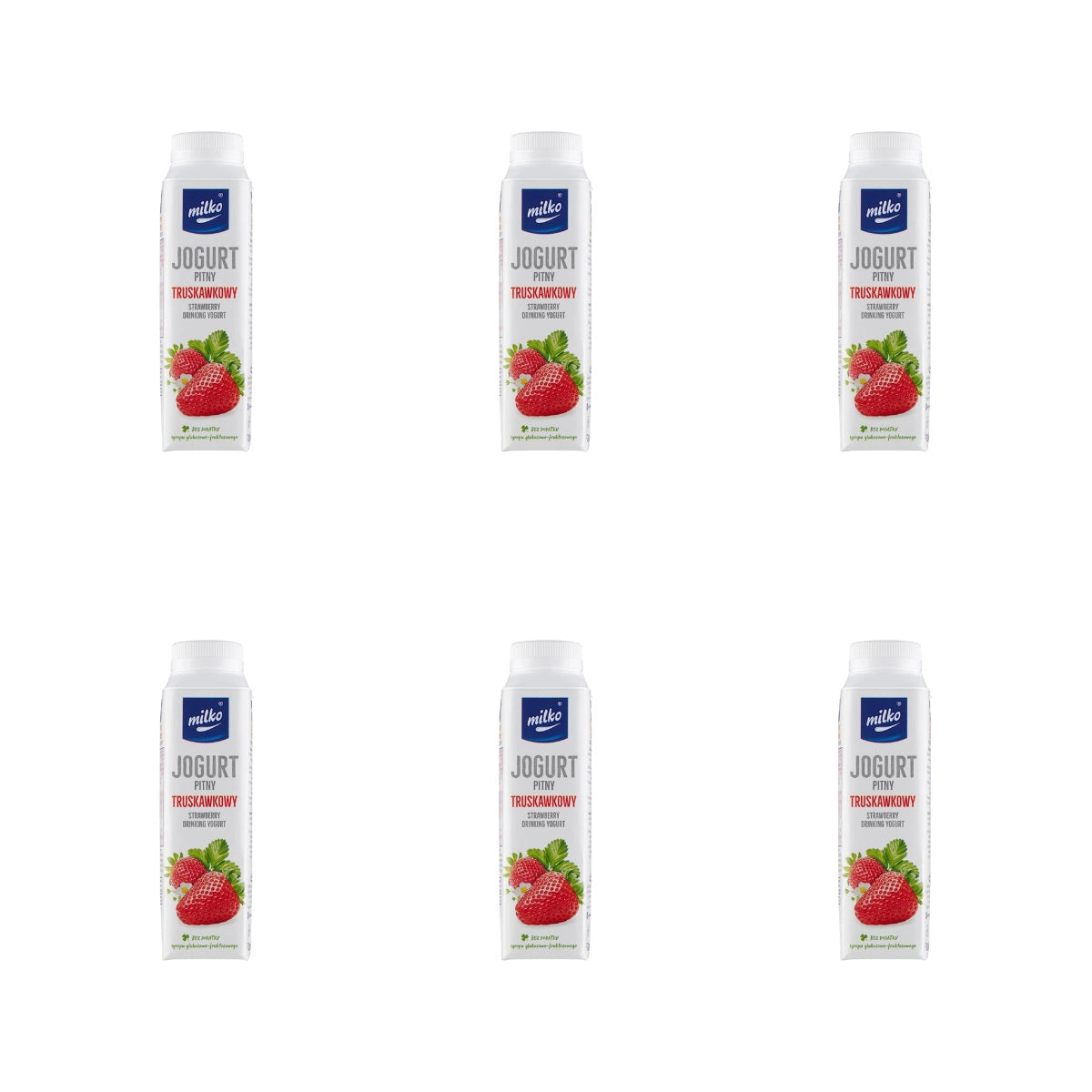 MLEKPOL - MILKO JOGURT TRUSKAWKA 330ML