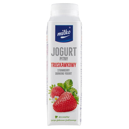 MLEKPOL - MILKO JOGURT TRUSKAWKA 330ML