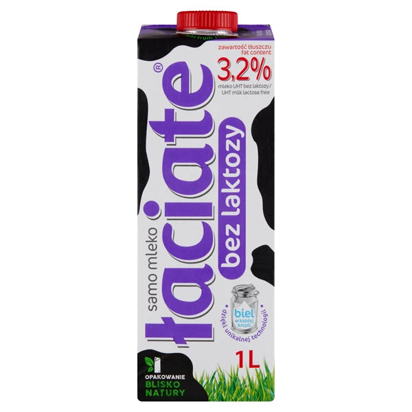 MLEKPOL ŁACIATE MLEKO BEZ LAKTOZY 3,2% 1L  UHT