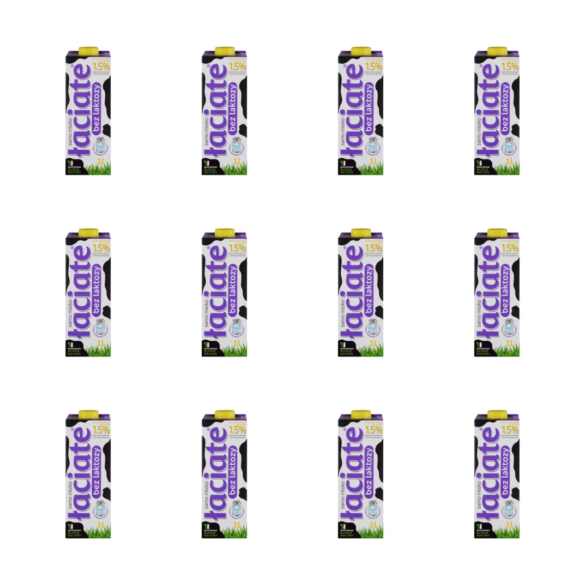 MLEKPOL ŁACIATE MLEKO BEZ LAKTOZY 1,5% 1L  UHT