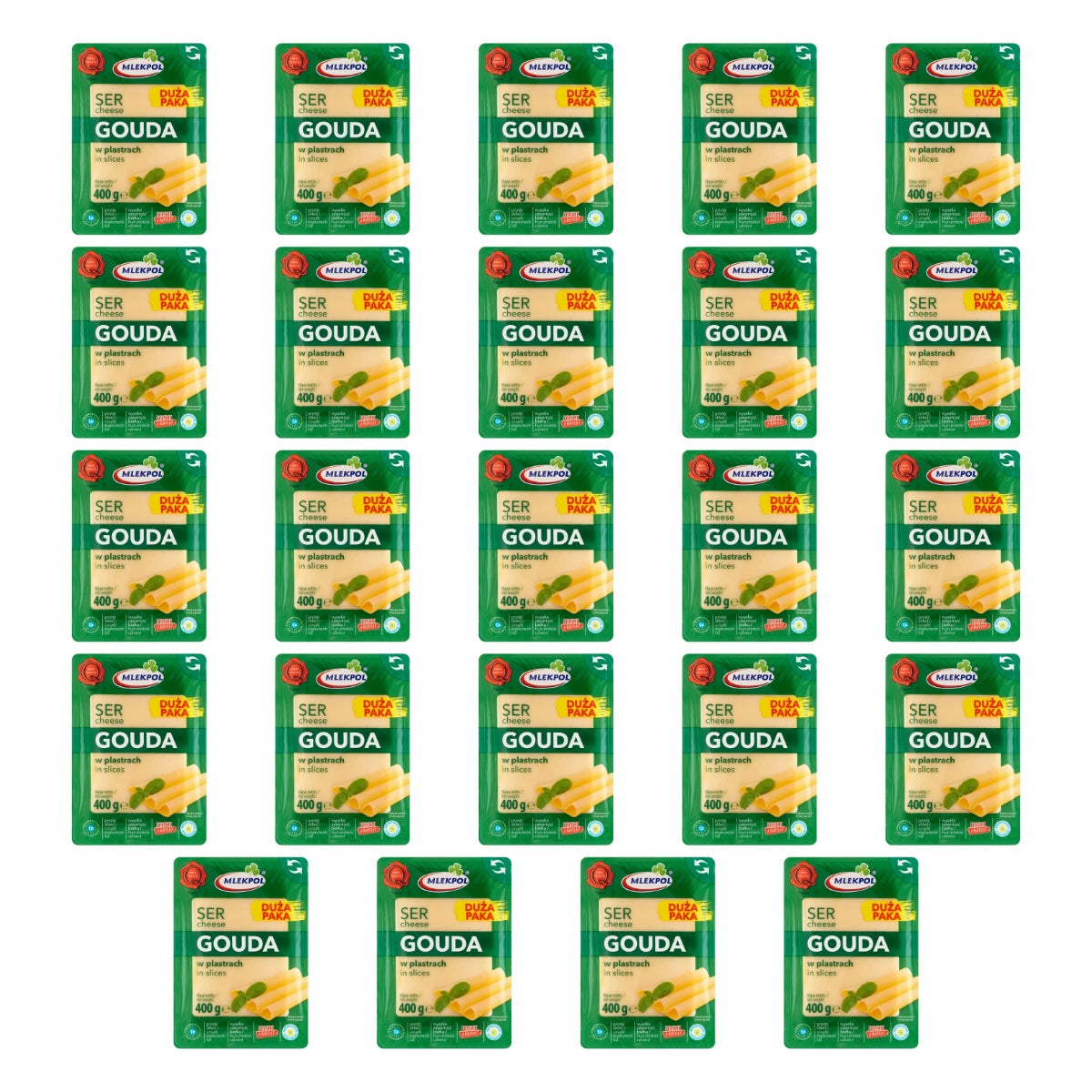 MLEKPOL - SER PLASTRY GOUDA     400G