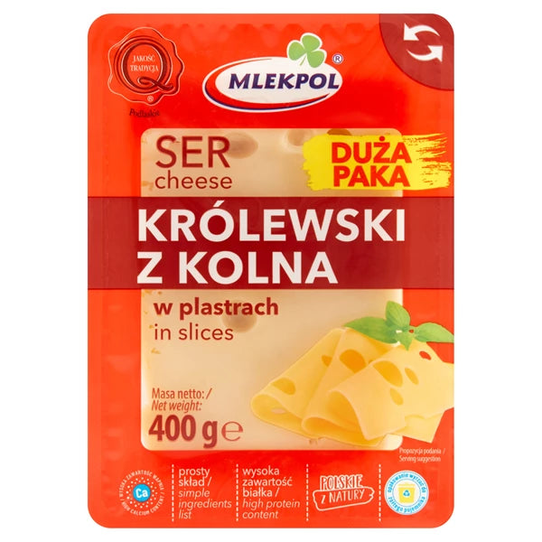 MLEKPOL - SER PLASTRY KRÓLEWSKI Z KOLNA  400G