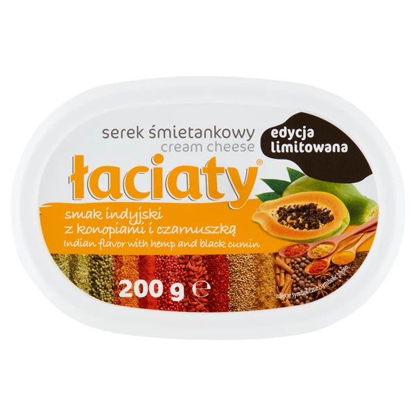 SEREK ŁACIATY INDYJSKI SMAK Z KONOPIAMI I CZARNUSZKĄ 200G
