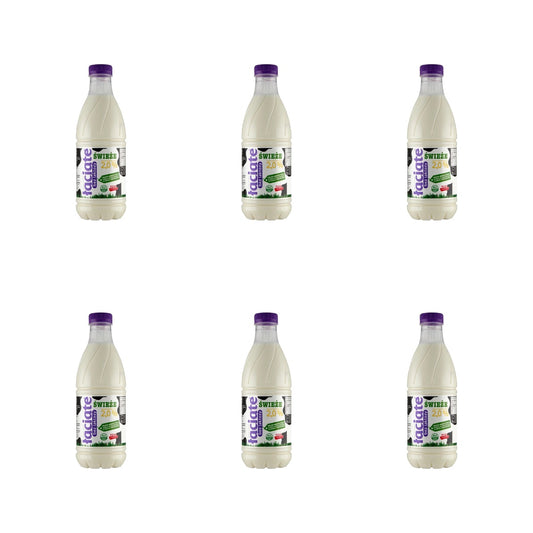 MLEKPOL - ŁACIATE MLEKO BEZ LAKTOZY  2,0% 1L BUTELKA