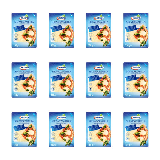 MLEKPOL - SER PLASTRY MOZZARELLA 150G