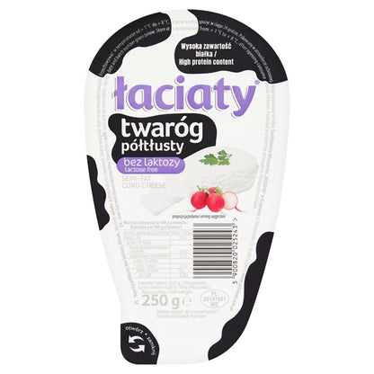 MLEKPOL - ŁACIATY  TWARÓG KLINEK BEZ LAKTOZY   250G