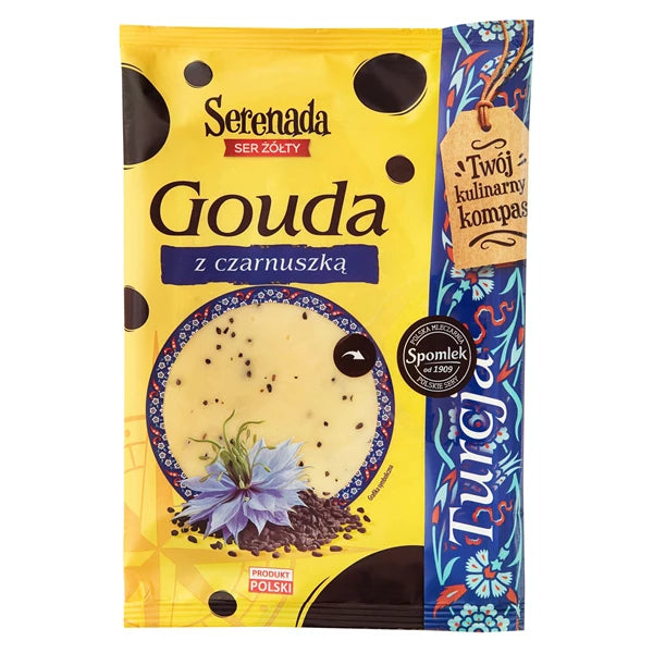 SPOMLEK SER PLASTRY GOUDA Z CZARNUSZKĄ 135G