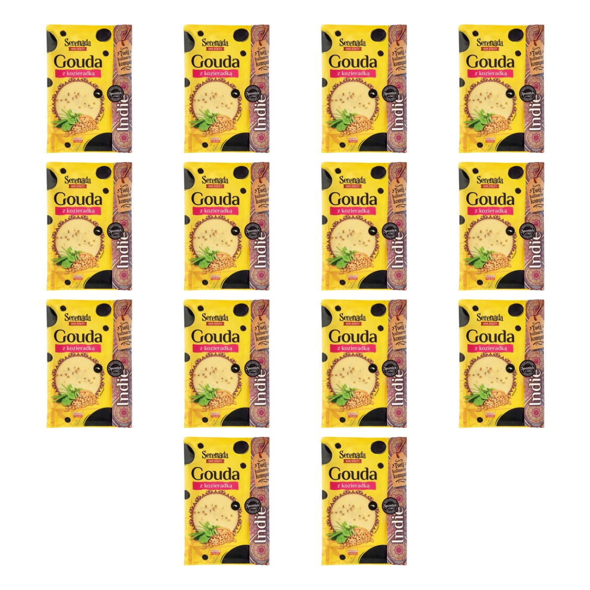 SPOMLEK SER PLASTRY GOUDA Z KOZIERADKĄ  135G